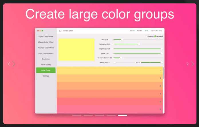 Color Wheel v8.7 macOS 5