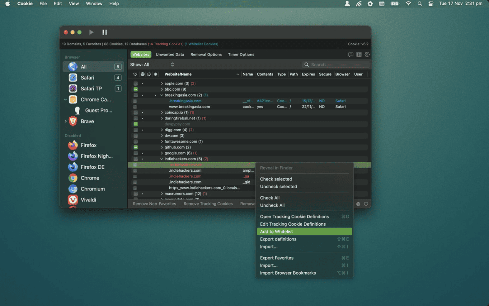 Cookie v7.9.7 macOS