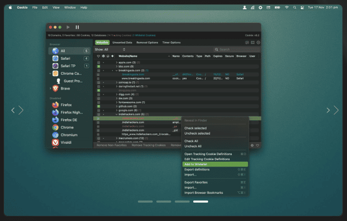 Cookie v7.9.6 macOS 4