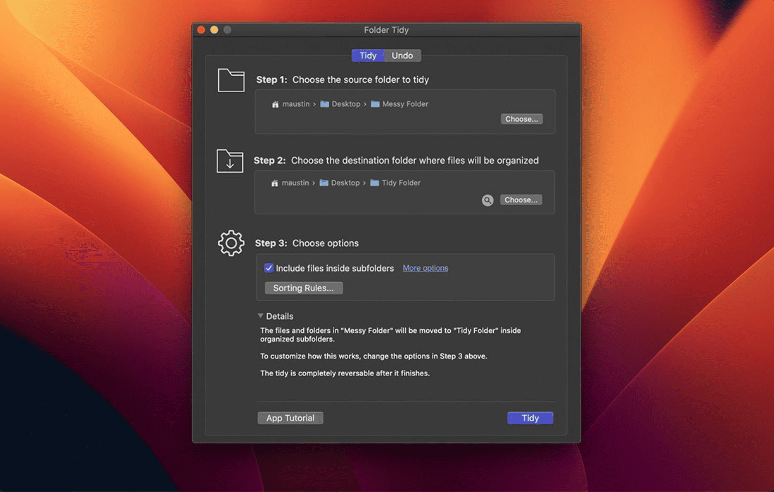 Folder Tidy v2.9.7 macOS 