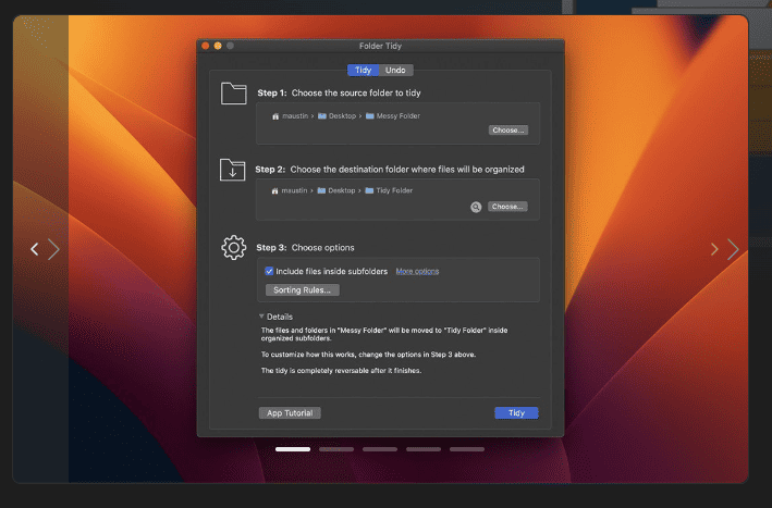 Folder Tidy v2.9.7 macOS 1