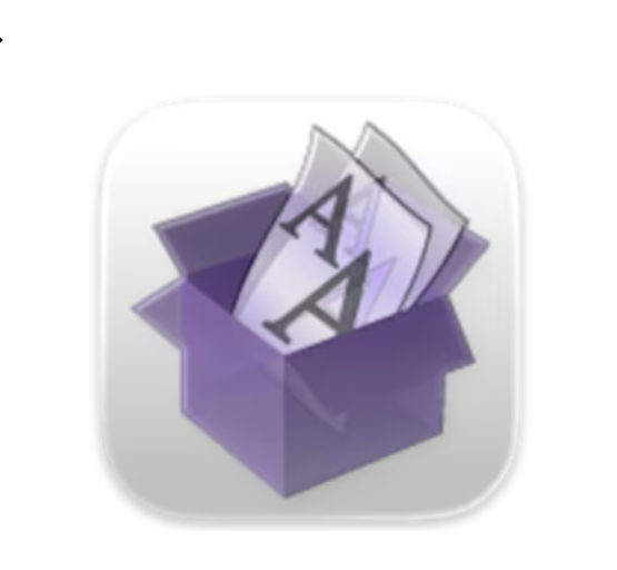 FontBook v5.4.1 macOS