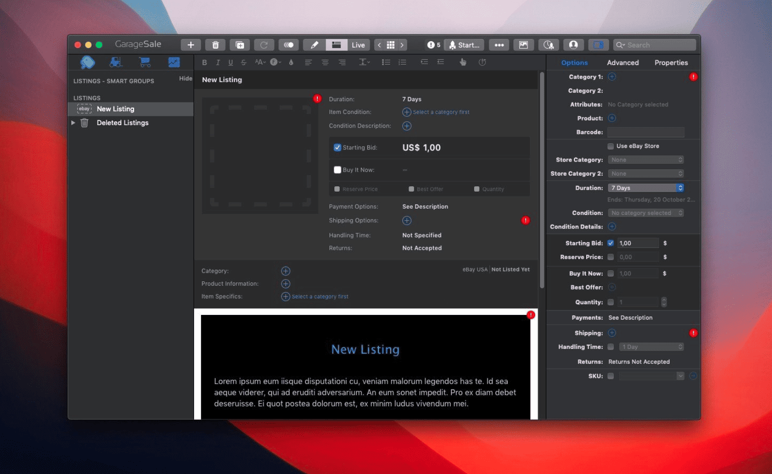 GarageSale v9.9.3 macOS
