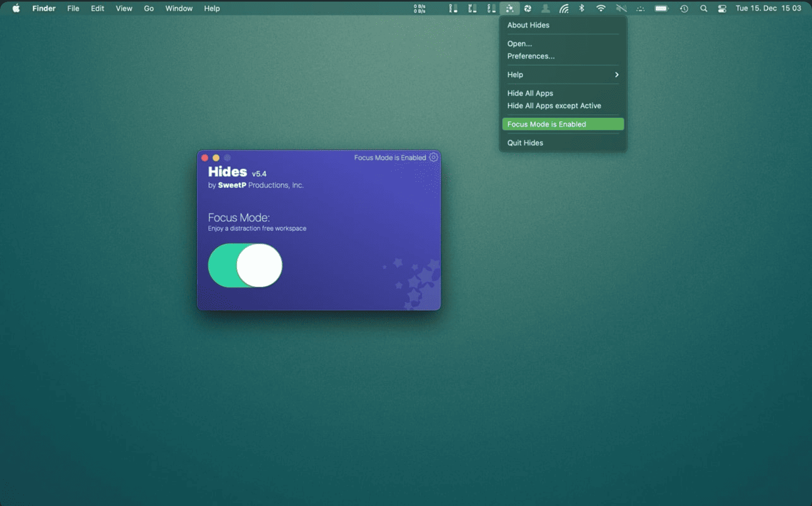 Hides v7.2.1 macOS 
