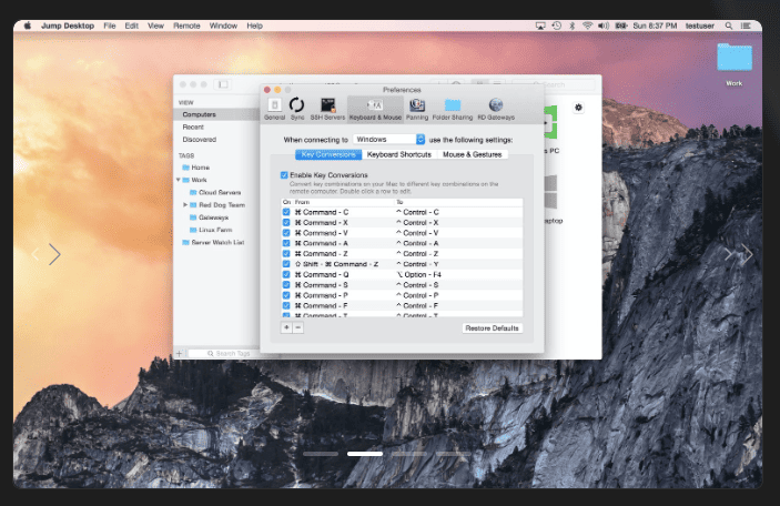 Jump Desktop (RDP, VNC, Fluid) v9.1.21 macOS 2
