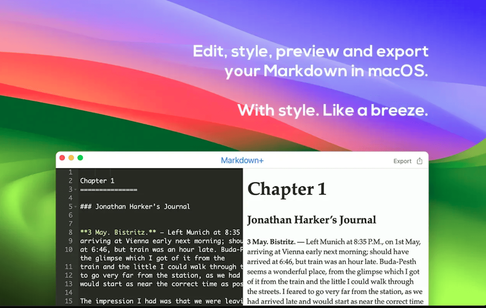 Markdown + v4.3 macOS