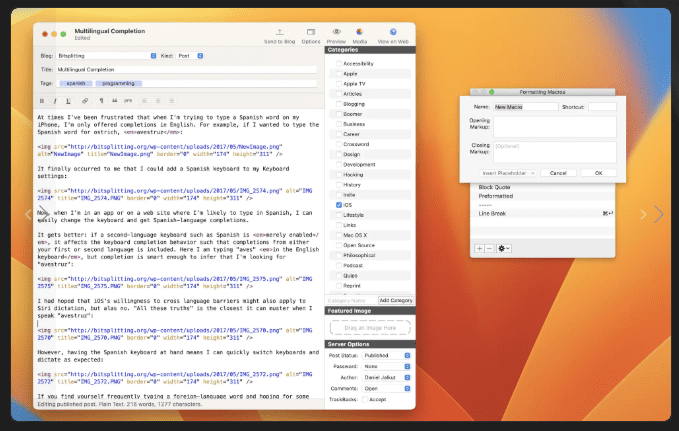 MarsEdit v5.3.7 macOS 1