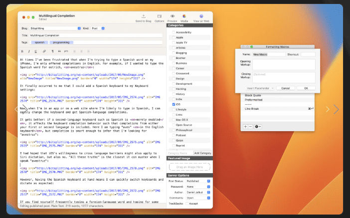 MarsEdit v5.3.8 macOS 1