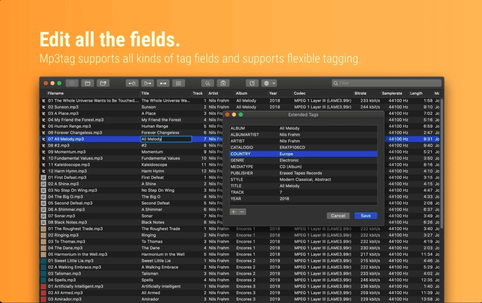 Mp3tag 1.9.10 macOS