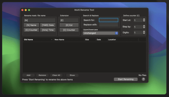 Multi Rename Tool v2.5.2 macOS 1