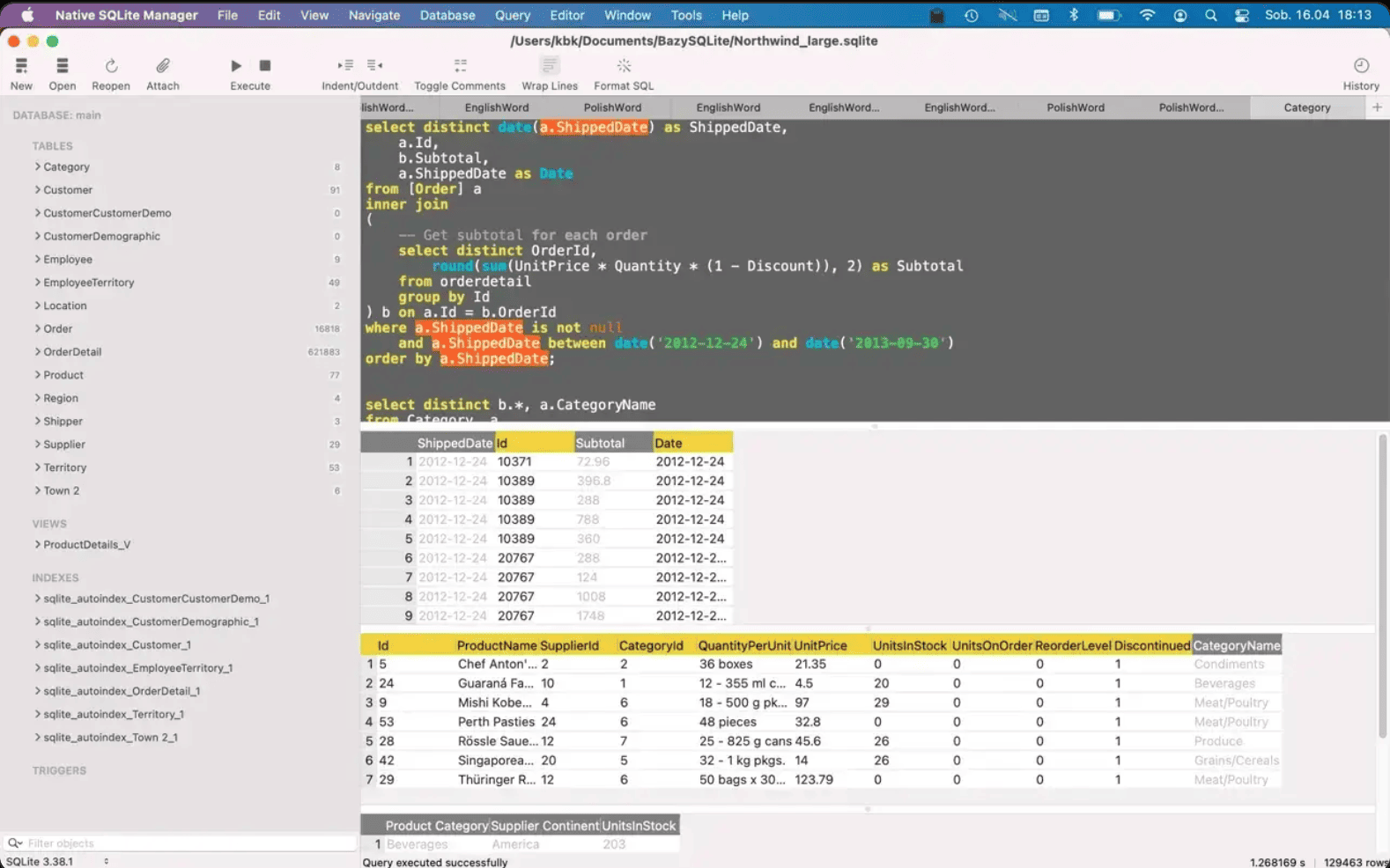 Native SQLite Manager v1.31 macOS