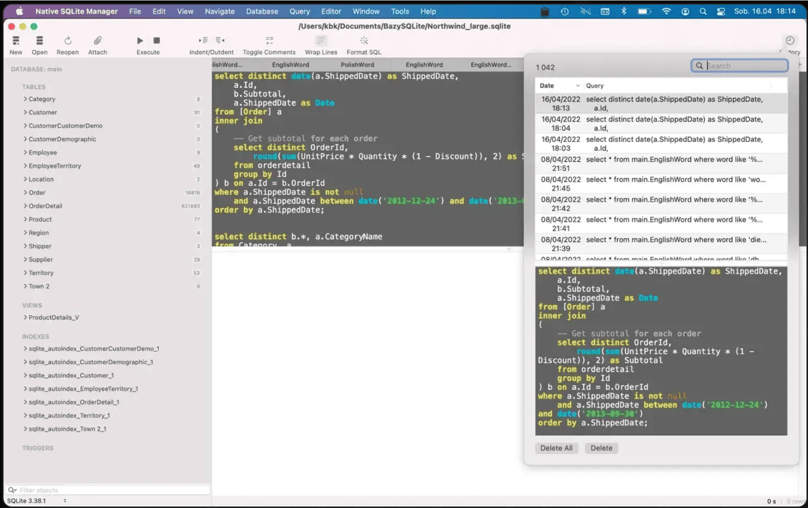 Native SQLite Manager v1.31 macOS