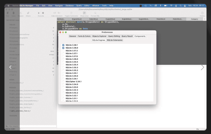 Native SQLite Manager v1.31 macOS 6