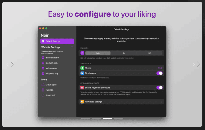 Noir – Dark Mode for Safari v2025.2.2 macOS 3