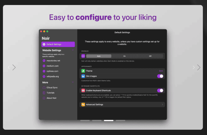 Noir – Dark Mode for Safari v2025.2.4 macOS 3