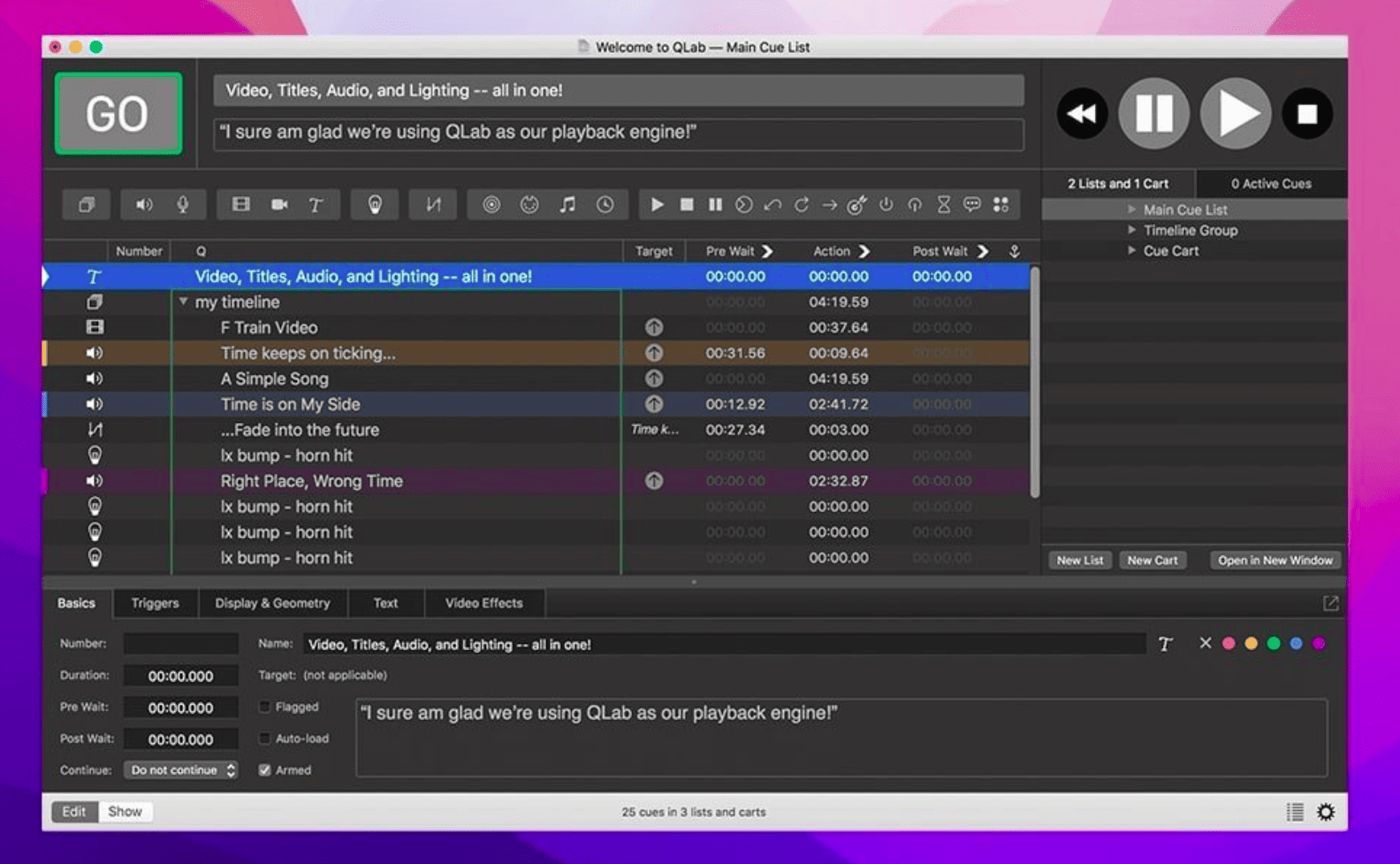 QLab Pro v5.5.6 macOS