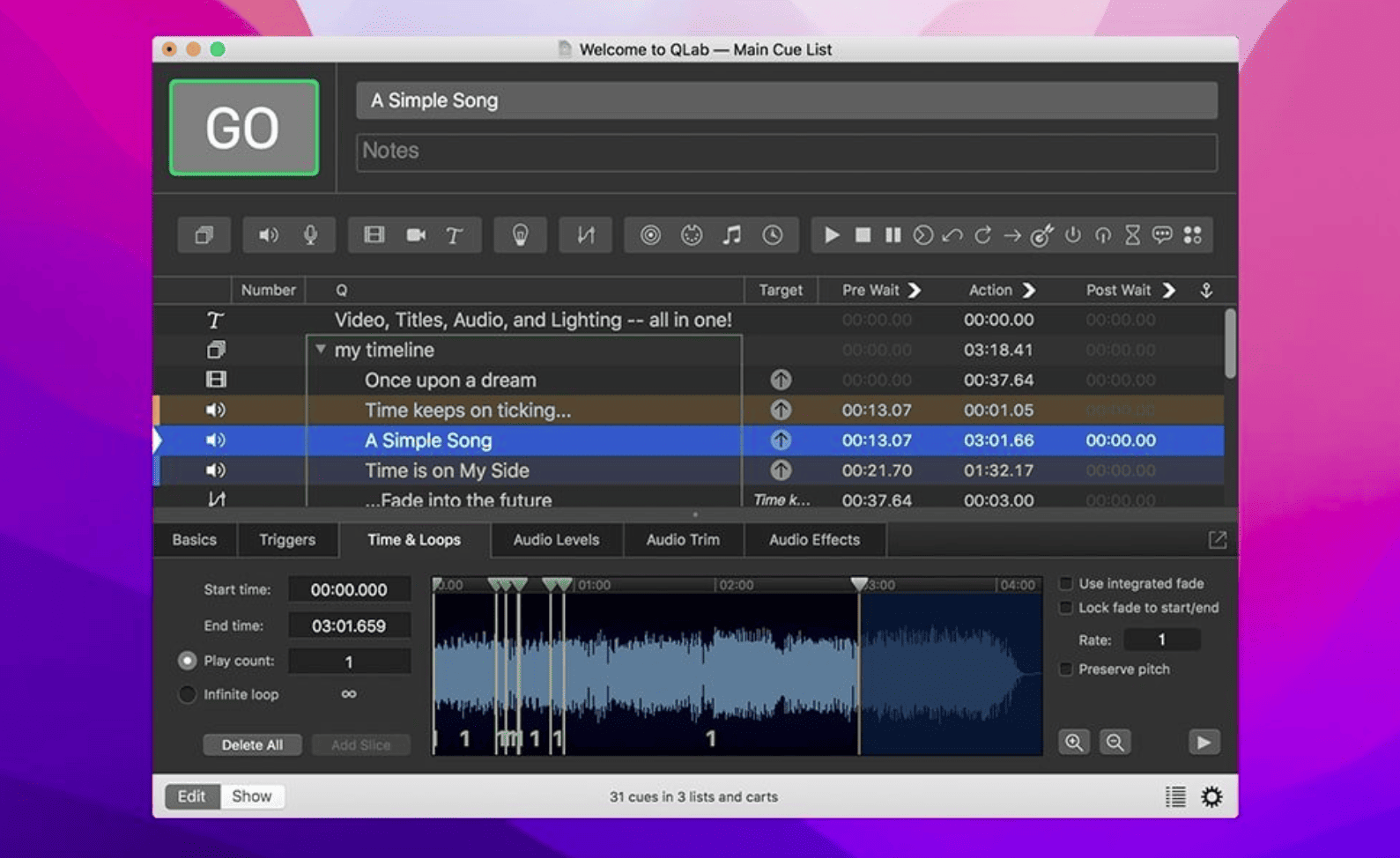 QLab Pro v5.5.6 macOS