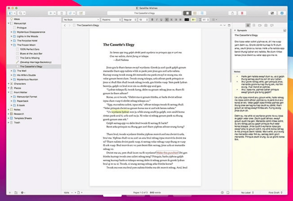 Scrivener 3.5.0 macOS

