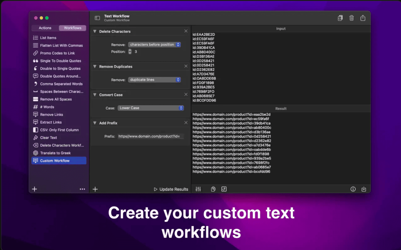 Text Workflow 2.5.0 macOS