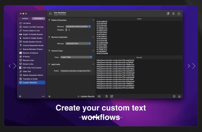 Text Workflow v2.5.0 macOS 2