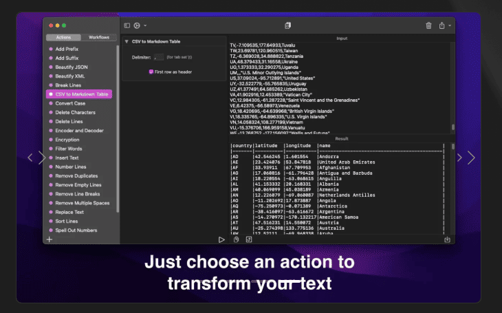 Text Workflow v2.5.0 macOS 4