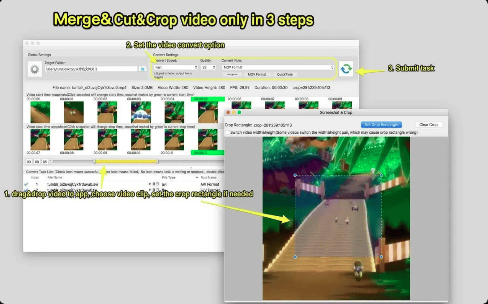 Video Cut&Crop&Join v4.3 macOS