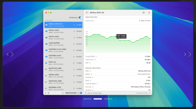 WiFiRadar Pro v5.1 macOS 2