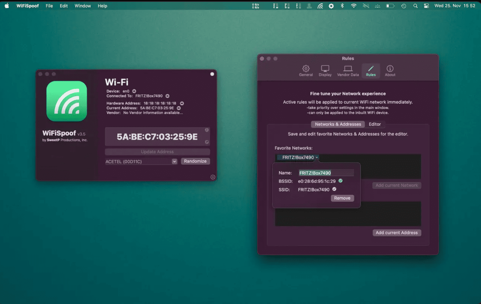 WiFiSpoof v4.1.1 macOS