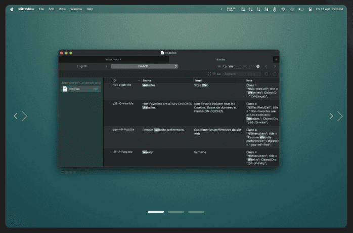 Xliff Editor v3.0 macOS 1