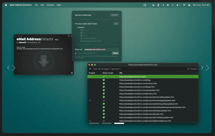 eMail Address Extractor v6.1.1 macOS 3