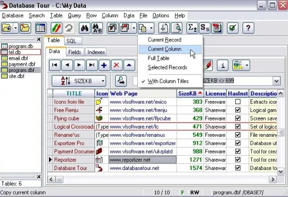 Database Tour Pro