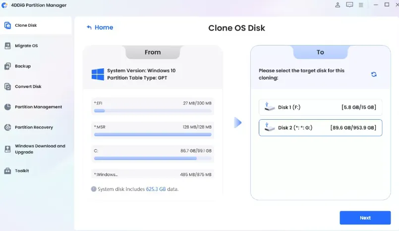 4DDiG Partition Manager