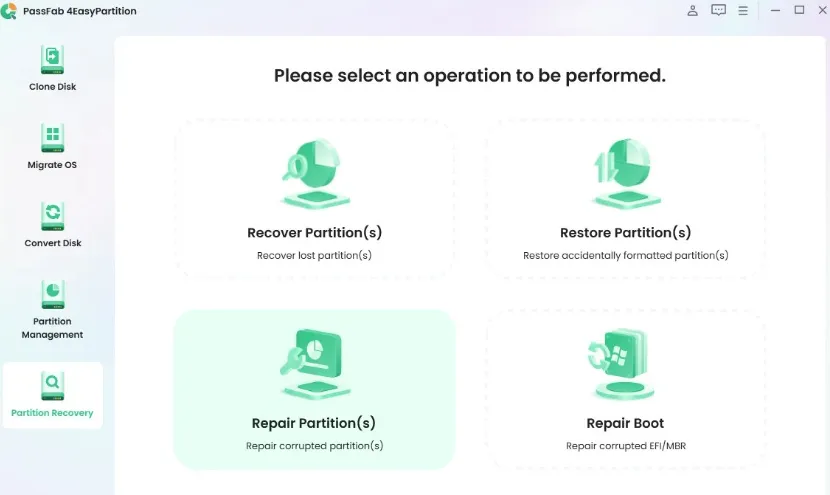 PassFab 4EasyPartition