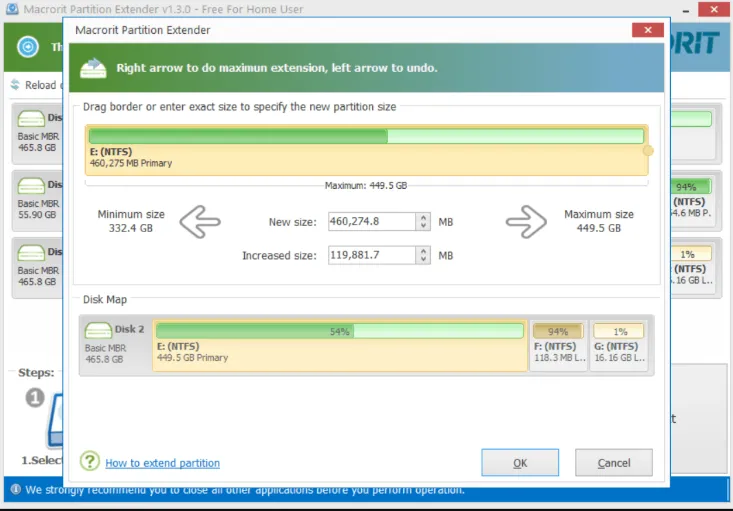 Macrorit Partition Extender 