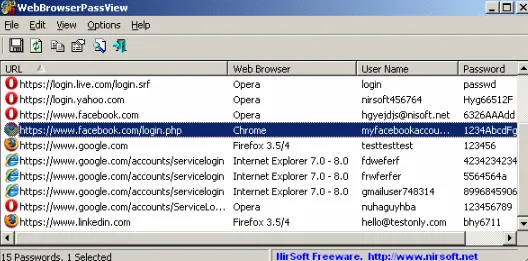 WebBrowserPassView