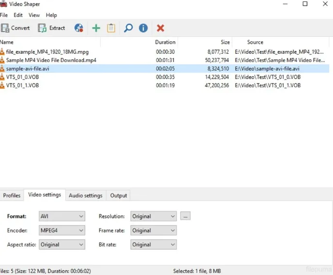Video Shaper