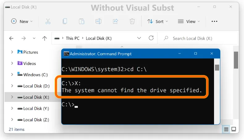 Visual Subst