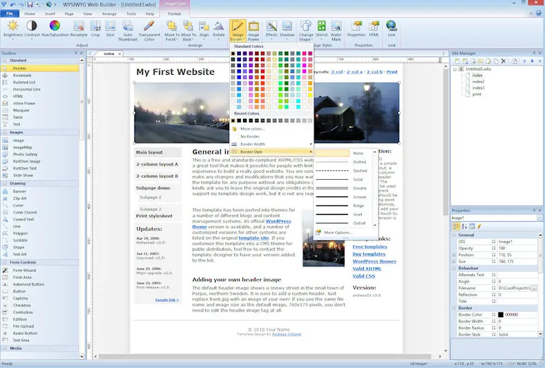 WYSIWYG Web Builder