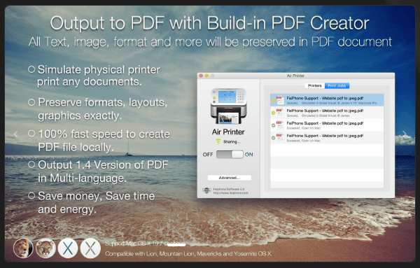 Air Printer - Printer Server v6.6.8 macOS