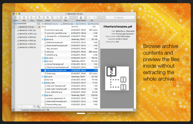 BetterZip v5.4.0 macOS 1