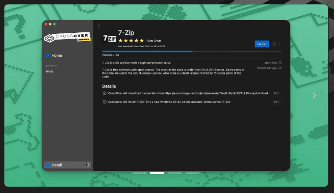 CrossOver v25.1.1 macOS 2