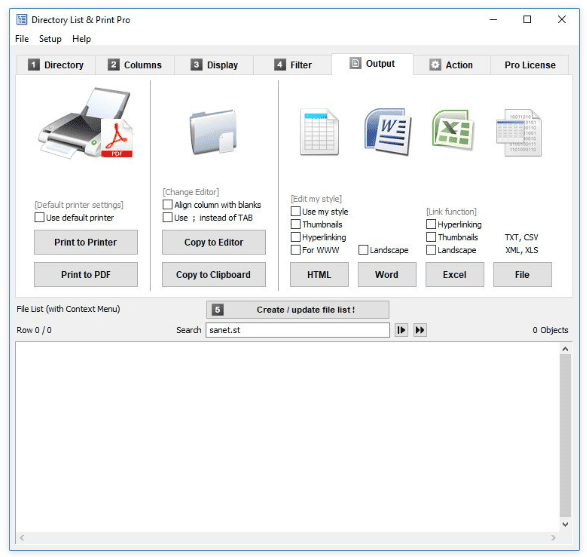 Directory List and Print Pro v4.36