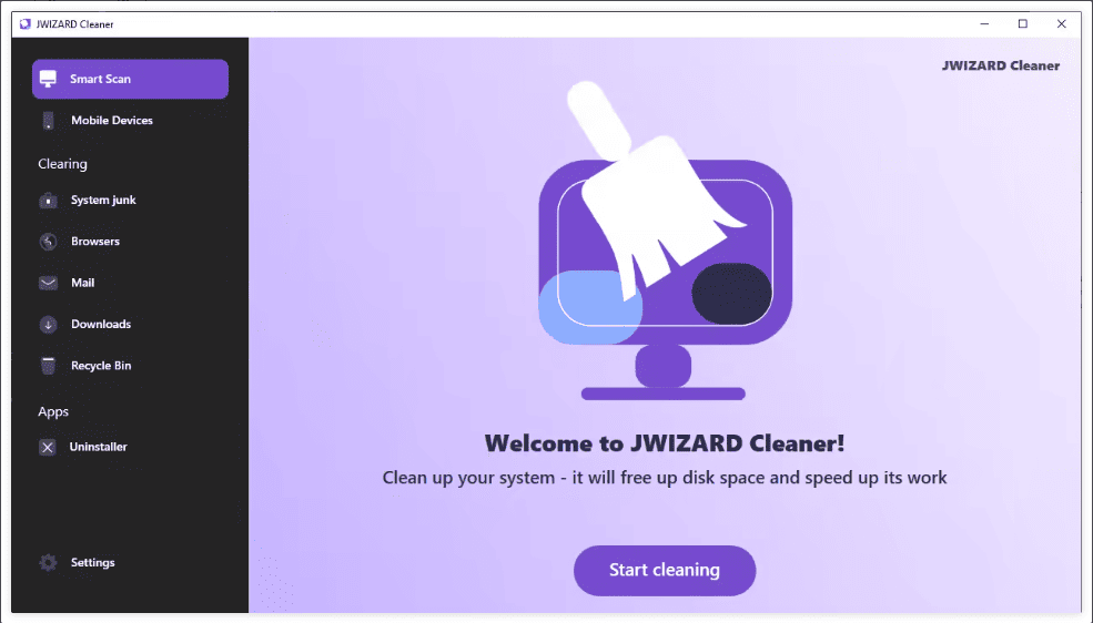 JWIZARD Cleaner v1.9.7 Multilingual