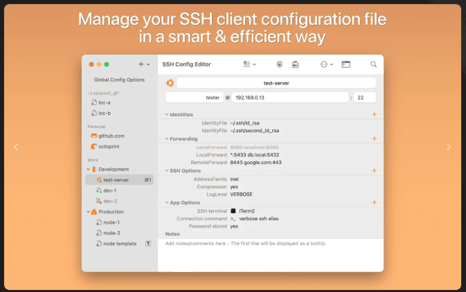 SSH Config Editor Pro v2.6.9 macOS