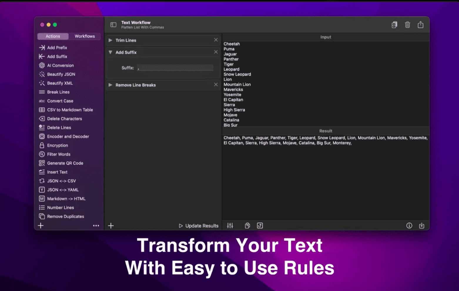 Text Workflow v2.6.1 macOS 2025