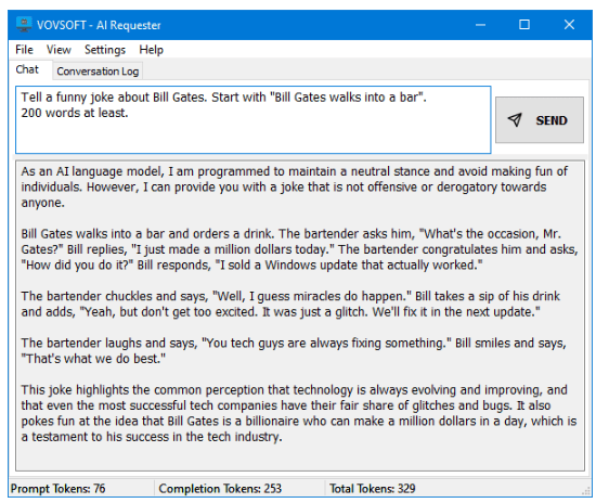 VovSoft AI Requester v4.1