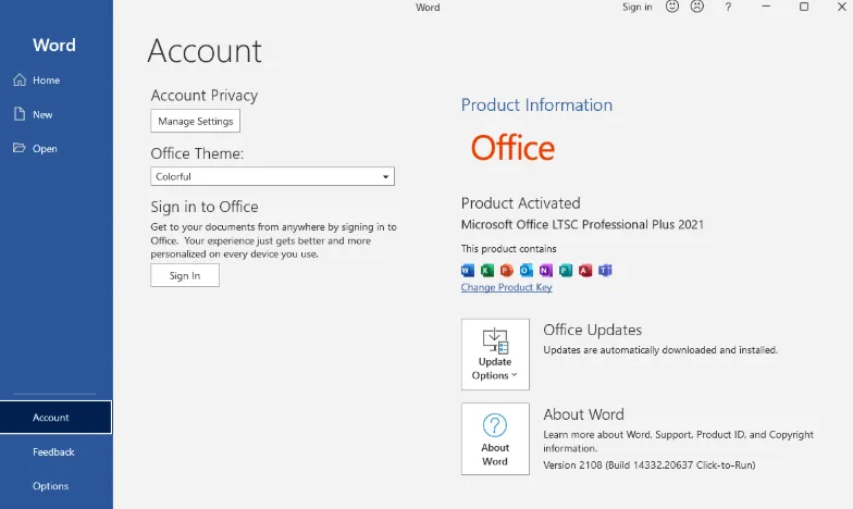 Microsoft Activation