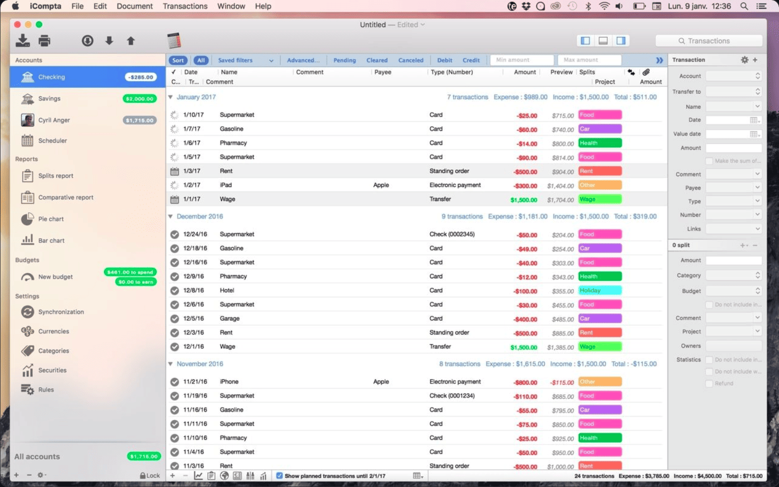 iCompta v6.2.0 macOS