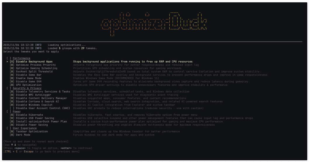 optimizerDuck v1.3
