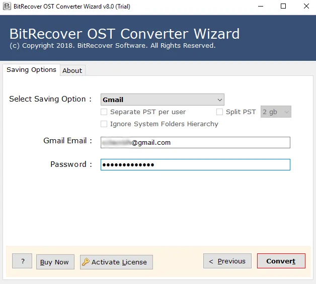BitRecover OST Converter Wizard